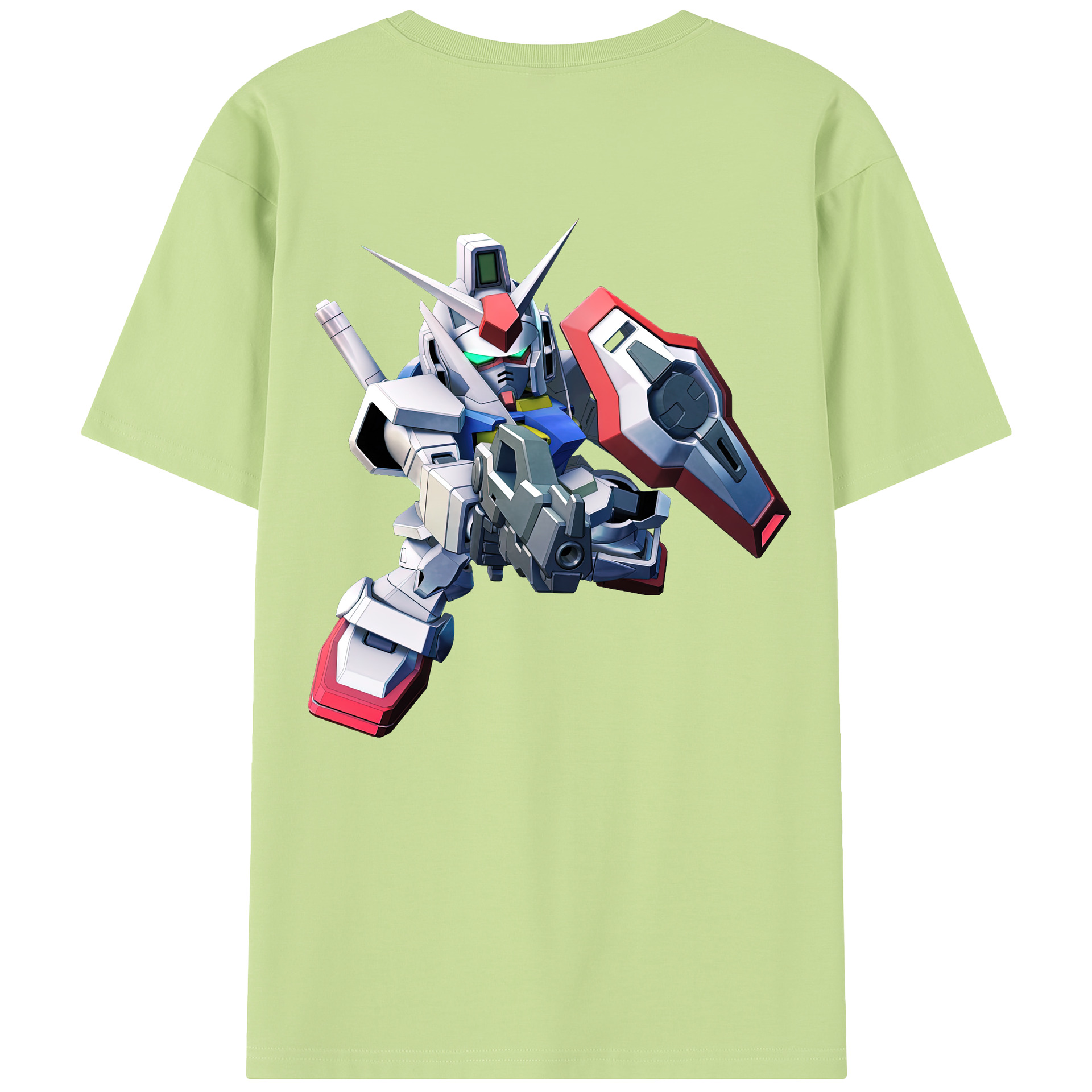 （画像用） 機動戦士ガンダム Mobile Suit Gundam 綿100％半袖Tシャツ（背面プリント）